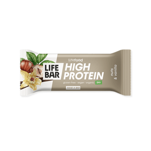 Lifebar Protein tyčinka oriešková s vanilkou BIO 40 g