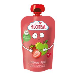 FruchtBar BIO Ovocné vrecko s jablkom a jahodou 100 g