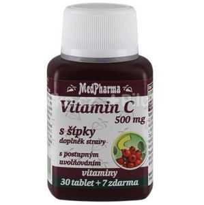 MedPharma Vitamín C 500 mg so šípkami 37 tab