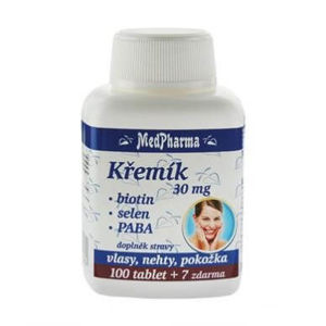 MedPharma Kremík 30 mg + biotín + selén + PABA 107 tablet