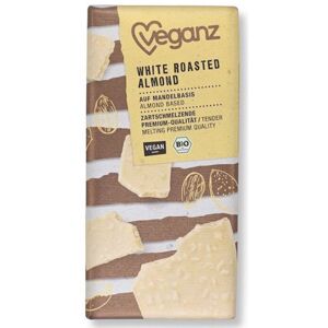 Veganz Biela čokoláda s praženými mandľami BIO 80 g