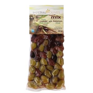 Imperial olives MIX zelené olivy a kalamon 250 g