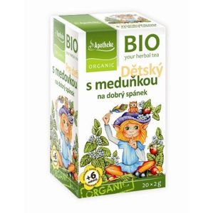Apotheke Detský ovocný čaj s medovkou BIO 20 vrecúšok
