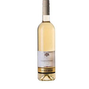 Vínny dom Chardonnay 2015 neskorý zber polosuché - tiché víno biele 0,75 l