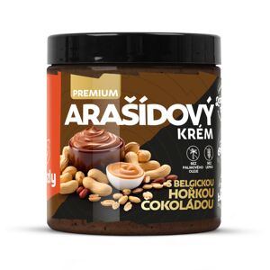 GRIZLY Arašidový krém s belgickou horkou čokoládou premium 250 g