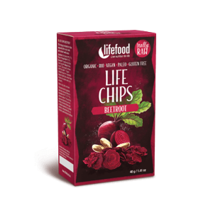 Lifefood Life Chips Zeleninové z červenej repy BIO RAW 40 g