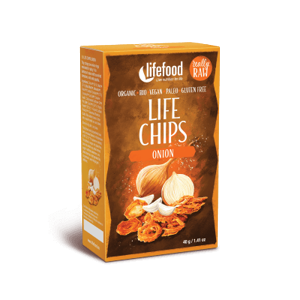 Lifefood Life Chips Zeleninové cibuľové BIO RAW 40 g