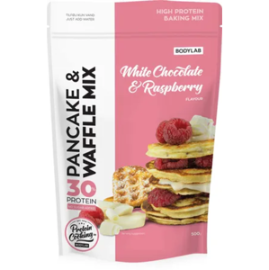 Bodylab High Protein Pancake & Waffle Mix 500 g - biela čokoláda / malina