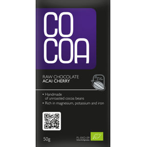 Cocoa Čokoláda čerešňa - acai BIO RAW 50 g