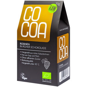 Cocoa Hrozienka v čokoláde BIO RAW 70 g