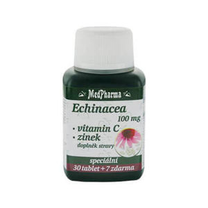 MedPharma Echinacea 100 mg + vitamín C + zinok 37 tablet
