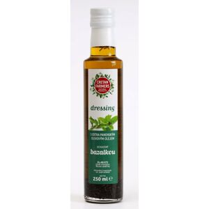 Cretan Farmers Extra panenský olivový olej s bazalkou 250 ml
