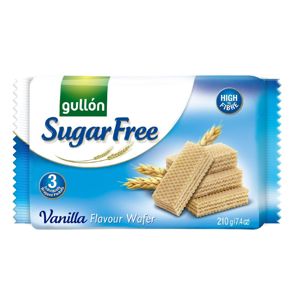 Gullón Vanilla waffer oblátky s vanilkovou príchuťou bez cukru 210 g