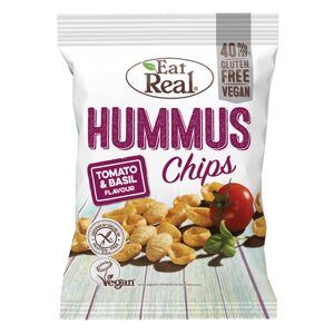 Eat Real Chipsy Hummus, paradajka a bazalka 45 g