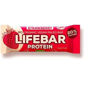 Lifefood Lifebar Proteín Jahodová BIO RAW 47 g
