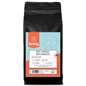 Grizly Zrnková káva 20/80 Crema 1000 g