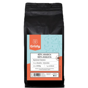 Grizly Zrnková káva 40/60 Crema 1000 g