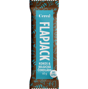 Cerea Flapjack bezlepkový s belgickou čokoládou a kokosom 60g