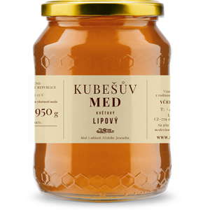 Kubešův med Med kvetový s lipou 480 g