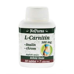 MedPharma L-Carnitin 500 mg + inulín + chróm 37 tablet