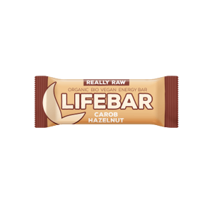 Lifefood Lifebar karobová s lieskovými orieškami RAW a BIO 47 g