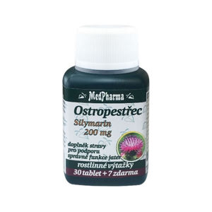 MedPharma Ostropestrec Silymarín 200 mg 37 tablet
