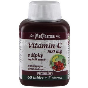 MedPharma Vitamín C 500 mg so šípkami 67 tab