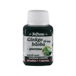 MedPharma Ginkgo biloba 30 mg + guarana 37 tablet