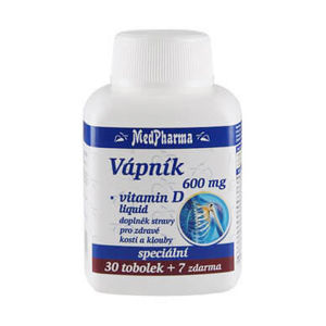 MedPharma Vápnik 600 mg + vitamín D 37 tab