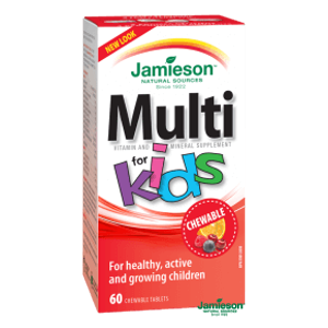 Jamieson Multi Kids multivitamín tablety na cmúľanie pre deti 60 tabliet