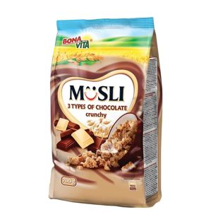 Bonavita Musli zapekané 3 druhy čokolády 700 g