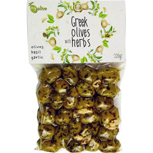 my olive Marinované olivy cesnakom a bazalkou 220 g