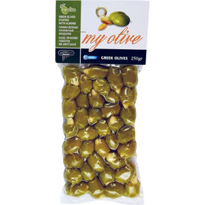 my olive Zelené olivy plnené mandľami 250 g