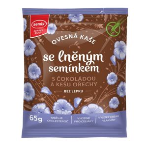SEMIX Ovsená kaša s čokoládou, kešu orechy a ľanovým semienkom bez lepku 65 g