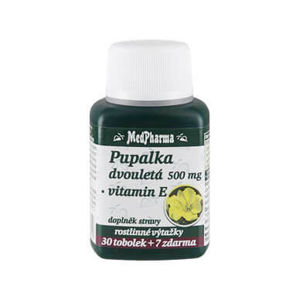 MedPharma Pupalka dvojročná 500 mg + vit E 37 tablet