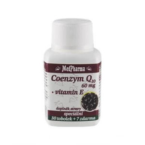 MedPharma Coenzym Q10 60 mg + vitamín E 37 tablet