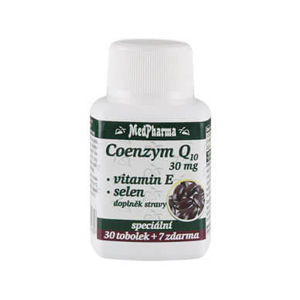 MedPharma Coenzym Q10 30 mg + vitamín E + selén 37 tablet
