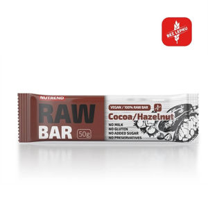 Nutrend Raw Bar 50 g - kakao+lieskový orech