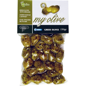 my olive Zmes celých zelených a čiernych olív s oreganom 250 g