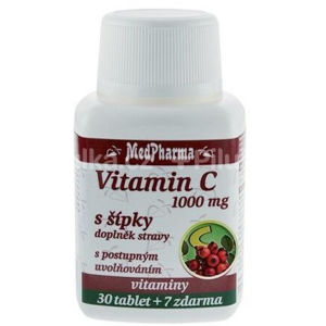 MedPharma Vitamín C 1000 mg so šípkami 37 tab