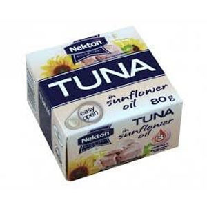 NEKTON Tuniak v slnečnicovom oleji - celý 80 g