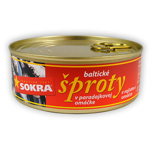 Sokrata Baltické šproty v paradajkovej omáčke 240 g