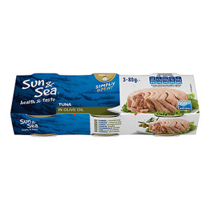 Sun & Sea Tuniak v olivovom olej 3x80 g
