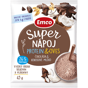 Emco Super Nápoj Čokoláda a kokosové mlieko 45 g