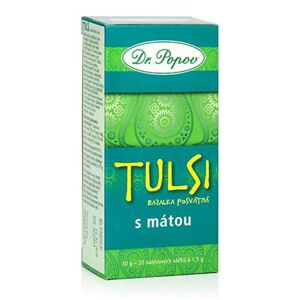 Dr. Popov Tulsi s mätou bylinný čaj porciovaný 30 g