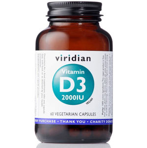 Viridian Vitamín D3 2000IU 60 kapslí