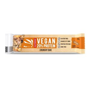 Nutrend Vegan proteínová chrumkavá tyčinka arašidové maslo 40 g