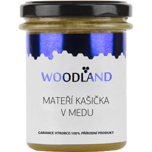 Woodland Materská kašička v mede 250 g